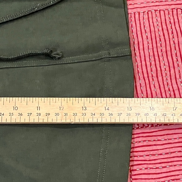 ORB Womens small Olive Green Drawstring mini Skirt - Picture 10 of 12